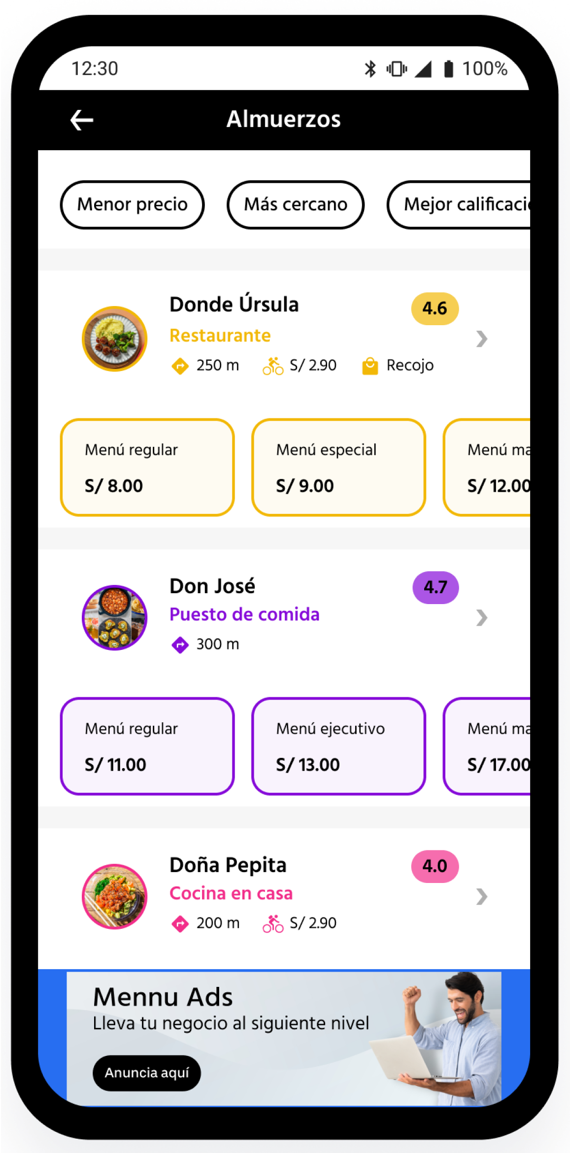 ilustración de un anuncio tipo zócalo